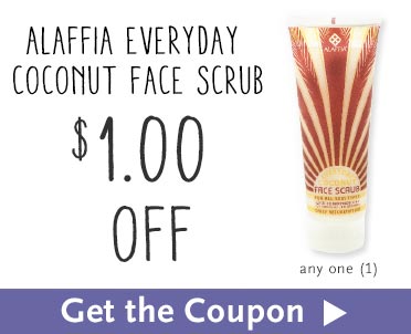 $1.00 Off Alaffia Everday Cocnut Face Scrub