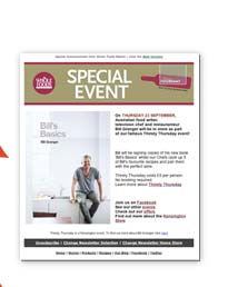Special Event Email