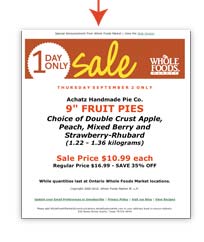 Pie Sale