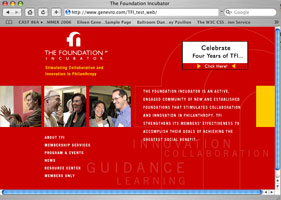 The Foundation Incubator Website