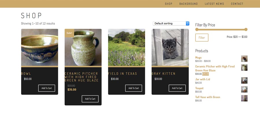 First Example of My Pottery and Photography for Sale